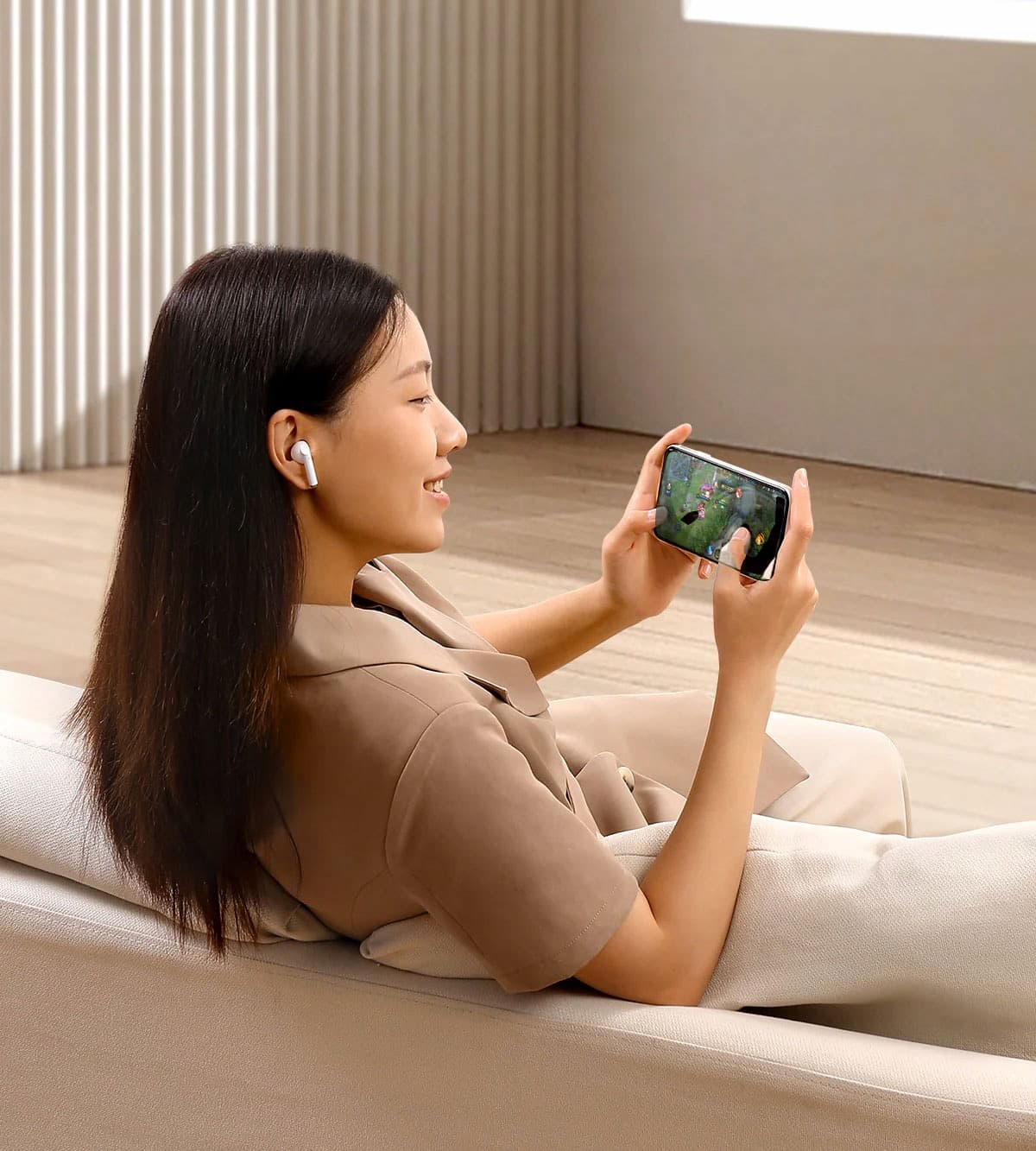 Bezprzewodowe słuchawki TWS Jpods Series IPX4 białe