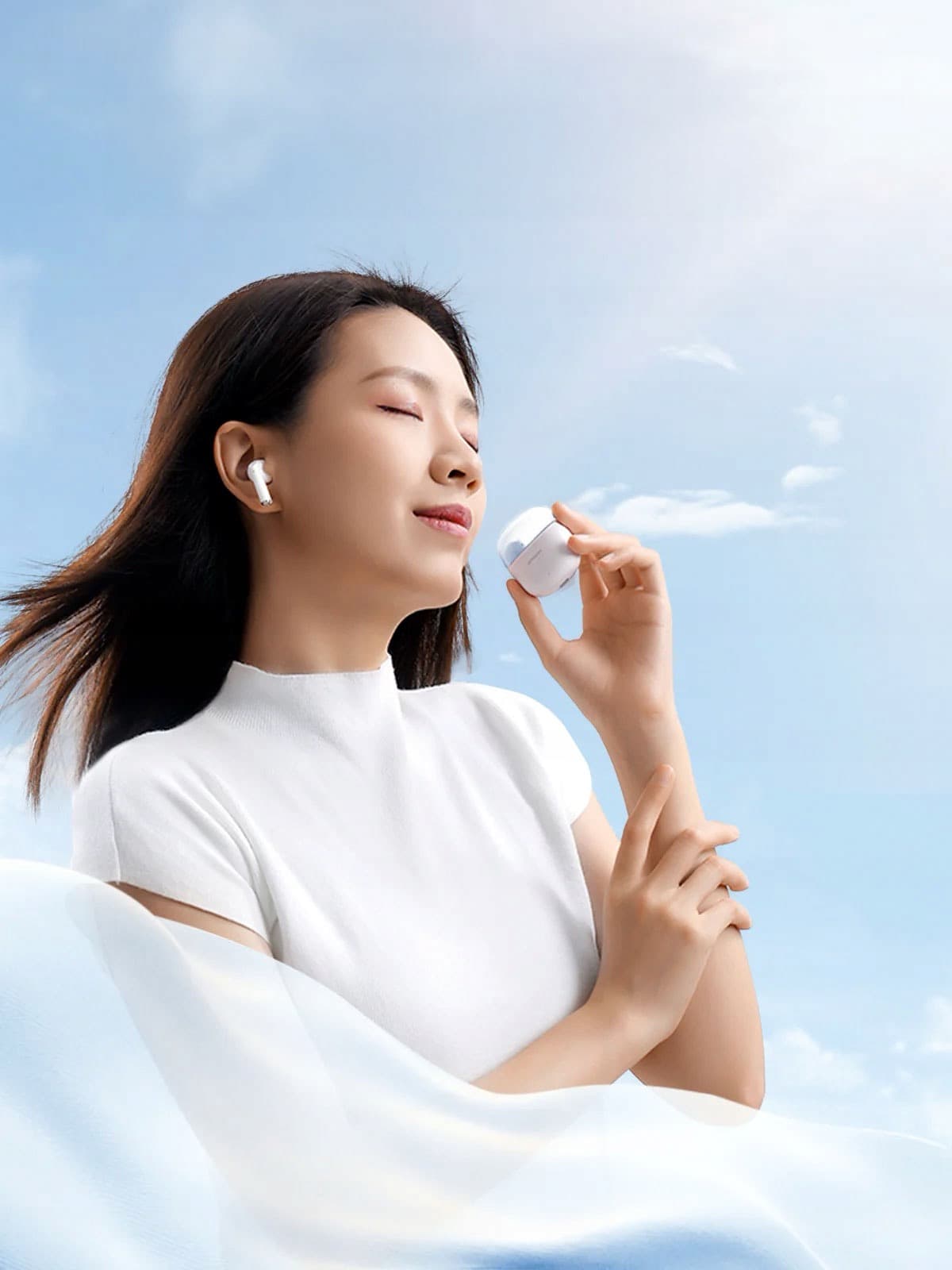 Bezprzewodowe słuchawki TWS Jpods Series IPX4 białe